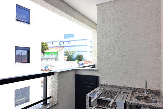 Varanda gourmet de apartamento à venda com 2 quartos, 60m² em Baeta Neves, São Bernardo do Campo
