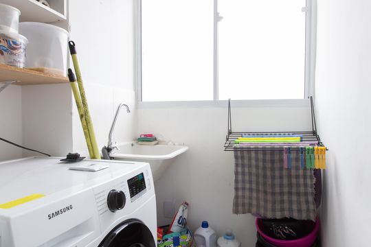 Área de Serviço  de apartamento para alugar com 2 quartos, 44m² em Vila Lourdes, São Paulo
