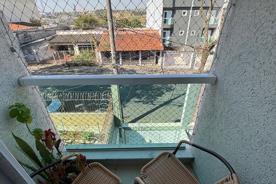 Varanda da Suíte de casa à venda com 3 quartos, 134m² em Vila Pires, Santo André