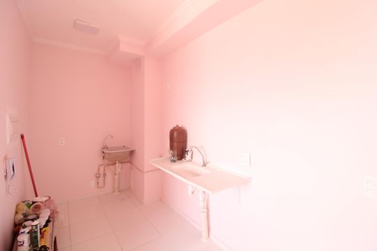 Cozinha de apartamento à venda com 2 quartos, 34m² em Veleiros, São Paulo