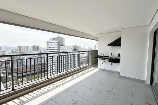 varanda de apartamento à venda com 3 quartos, 125m² em Quarta Parada, São Paulo