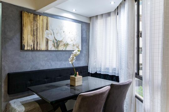 Sala de apartamento à venda com 3 quartos, 68m² em Parque Esmeralda, São Paulo