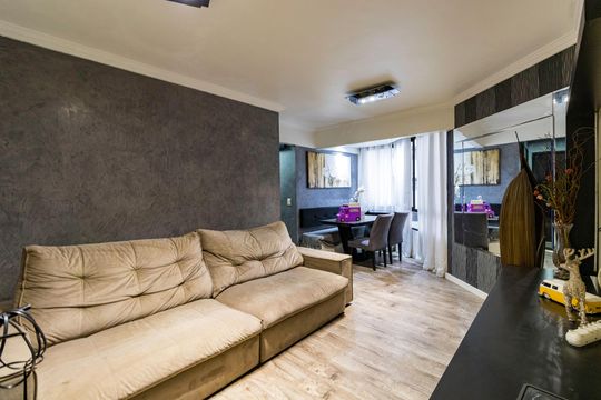 Sala de apartamento à venda com 3 quartos, 68m² em Parque Esmeralda, São Paulo