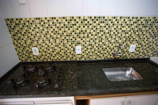 Cozinha de apartamento para alugar com 2 quartos, 66m² em Vila Artuelia, São Bernardo do Campo