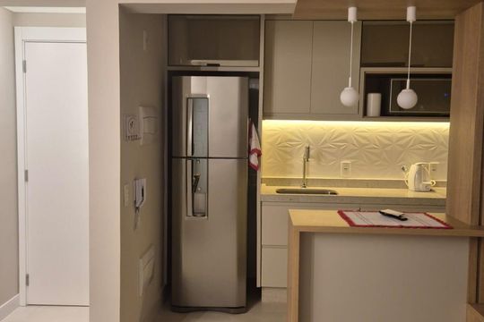 Cozinha de apartamento à venda com 2 quartos, 65m² em Vila Guarani, São Paulo