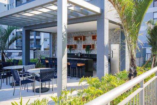 Área comum de apartamento à venda com 3 quartos, 152m² em City América, São Paulo