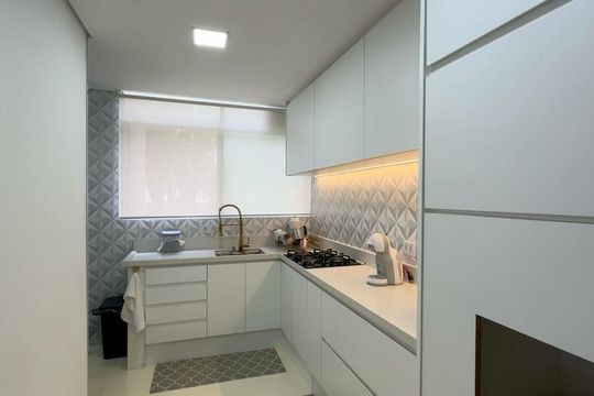 Cozinha de apartamento à venda com 3 quartos, 85m² em Demarchi, São Bernardo do Campo