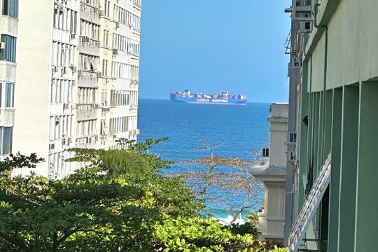 Vista da Varanda da Sala de apartamento à venda com 4 quartos, 185m² em Copacabana, Rio de Janeiro