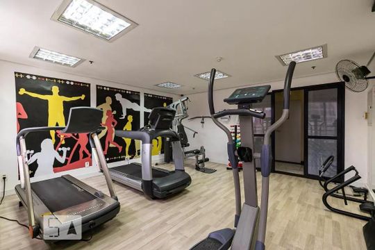 Área comum - Academia de apartamento para alugar com 1 quarto, 35m² em Vila Uberabinha, São Paulo