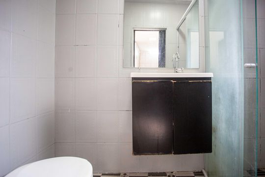 Banheiro de casa para alugar com 1 quarto, 45m² em Piraporinha, Diadema