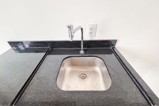 Cozinha de apartamento à venda com 1 quarto, 20m² em Cerqueira César, São Paulo