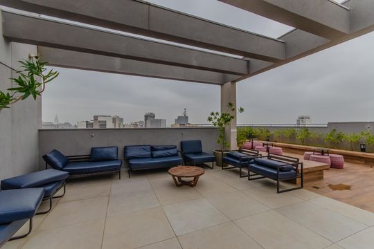 Área comum - Rooftop de kitnet/studio à venda com 1 quarto, 27m² em Liberdade, São Paulo