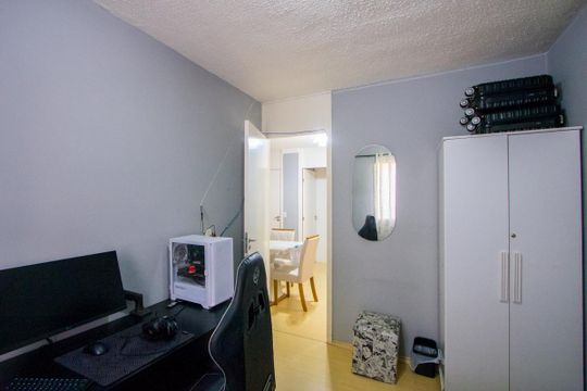 Quarto 2 de apartamento à venda com 3 quartos, 54m² em Vila Lutécia, Santo André