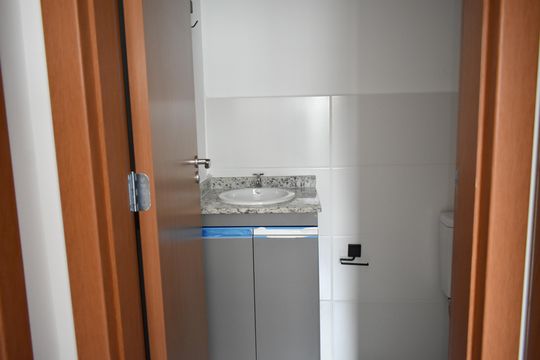 Banheiro da Suíte de apartamento à venda com 1 quarto, 26m² em Vila da Saúde, São Paulo
