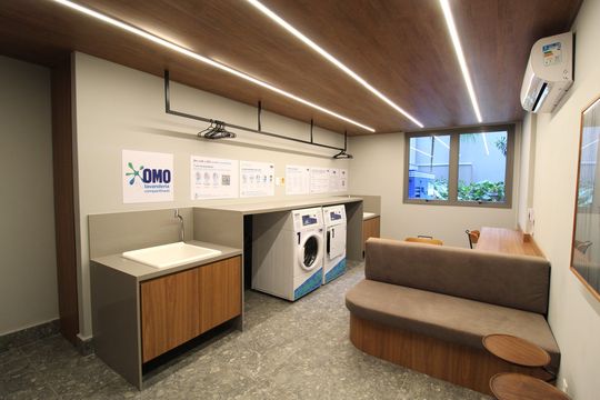 Área Comum - Lavanderia de apartamento à venda com 1 quarto, 53m² em Indianópolis, São Paulo
