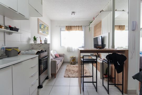 Cozinha de apartamento para alugar com 2 quartos, 35m² em Itaquera, São Paulo