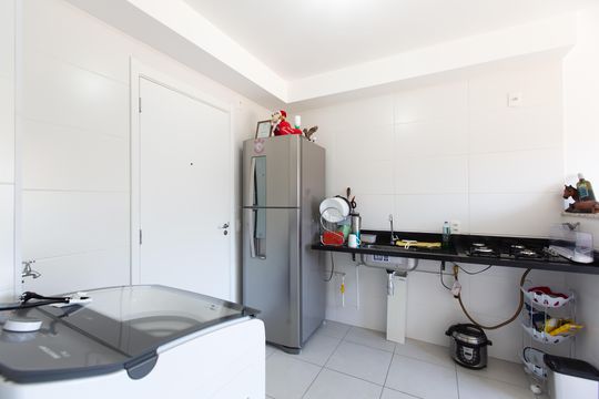 Cozinha de apartamento à venda com 2 quartos, 32m² em Vila Nova Curuca, São Paulo