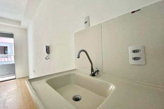 Cozinha de kitnet/studio à venda com 1 quarto, 20m² em Chácara Inglesa, São Paulo
