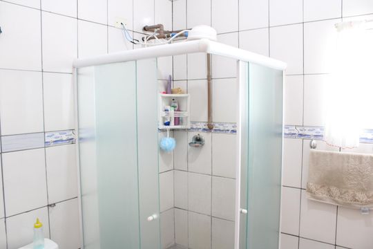 Banheiro Social de apartamento à venda com 3 quartos, 96m² em Brás, São Paulo