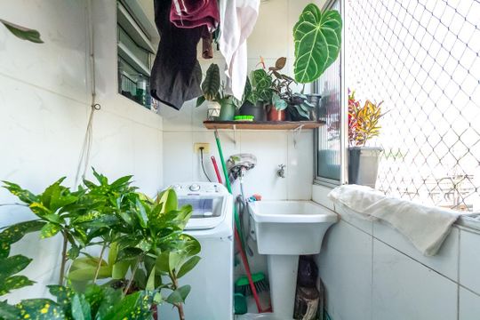 Área de Serviço de apartamento à venda com 2 quartos, 77m² em Vila Helena, São Bernardo do Campo