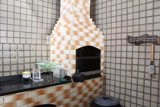 Área Gourmet de casa de condomínio à venda com 3 quartos, 172m² em Taquara, Rio de Janeiro