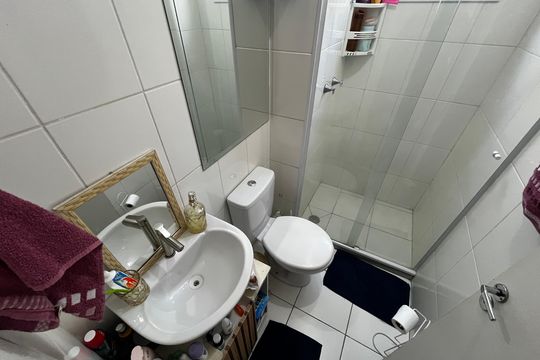 Banheiro Social de apartamento à venda com 2 quartos, 42m² em Vila Nova Cachoeirinha, São Paulo