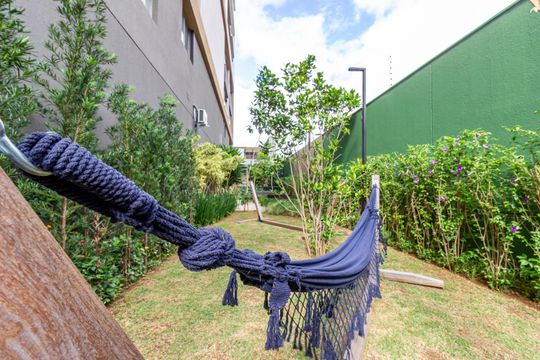 Área comum de kitnet/studio para alugar com 1 quarto, 25m² em Jardim das Acacias, São Paulo