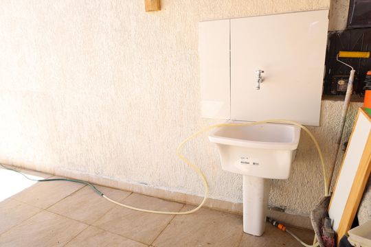 Área de Serviço de casa para alugar com 2 quartos, 75m² em Cidade Dutra, São Paulo