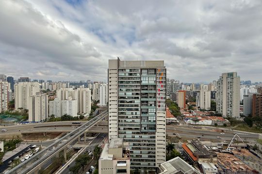 Vista de apartamento à venda com 1 quarto, 27m² em Campo Belo, São Paulo