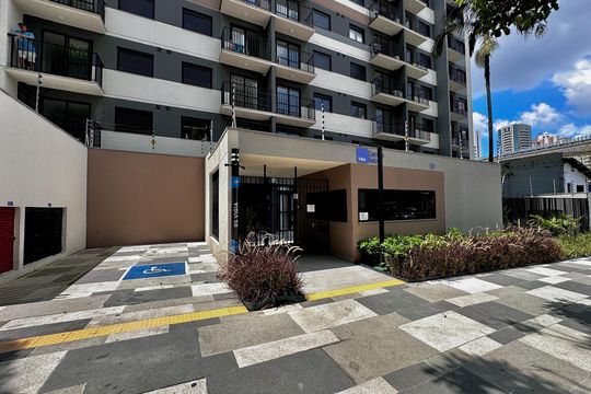 Fachada de apartamento à venda com 1 quarto, 27m² em Campo Belo, São Paulo