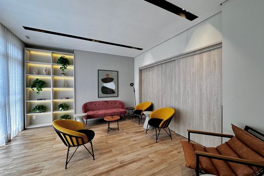 Área comum de apartamento à venda com 1 quarto, 27m² em Campo Belo, São Paulo
