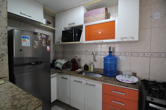 Cozinha de apartamento à venda com 2 quartos, 52m² em Jacarepaguá, Rio de Janeiro