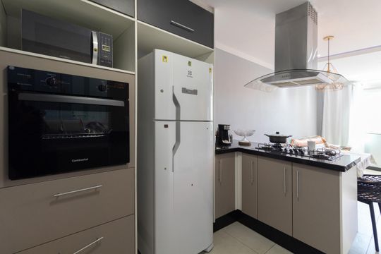 Sala/Cozinha de casa de condomínio à venda com 2 quartos, 93m² em Vila Ré, São Paulo