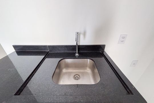 Cozinha de apartamento à venda com 1 quarto, 29m² em Cerqueira César, São Paulo