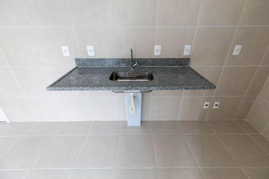 Cozinha de apartamento à venda com 2 quartos, 34m² em Campos Elíseos, São Paulo