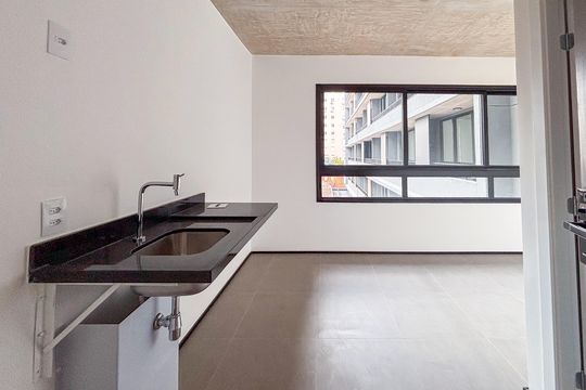 Cozinha de kitnet/studio à venda com 1 quarto, 13m² em Cerqueira César, São Paulo