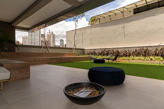 Área comum de kitnet/studio para alugar com 1 quarto, 25m² em Vila Olímpia, São Paulo