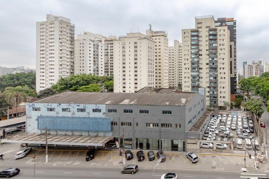 Vista da Varanda de apartamento para alugar com 1 quarto, 27m² em Cidade Monções, São Paulo