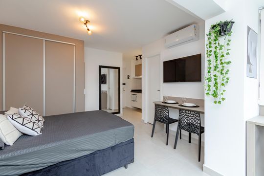 Studio de apartamento para alugar com 1 quarto, 27m² em Cidade Monções, São Paulo