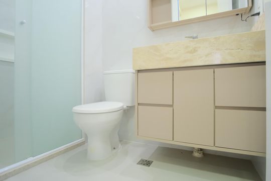 Banheiro Social de apartamento para alugar com 3 quartos, 81m² em Vila Zilda, São Paulo