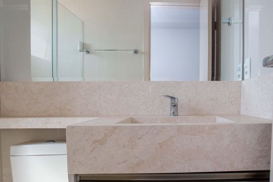 Banheiro da Suíte de apartamento à venda com 3 quartos, 114m² em Centro, Diadema