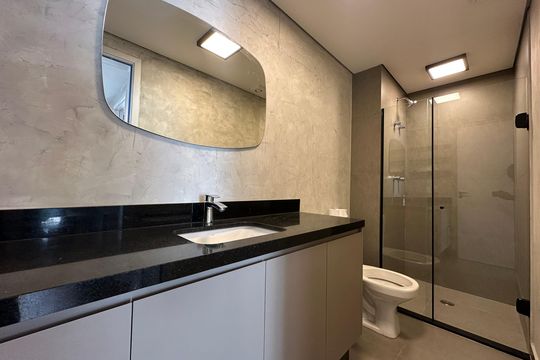 Banheiro de apartamento à venda com 1 quarto, 41m² em Barra Funda, São Paulo