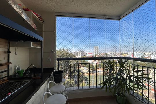 Varanda da Sala de apartamento para alugar com 3 quartos, 81m² em Vila Amélia, São Paulo