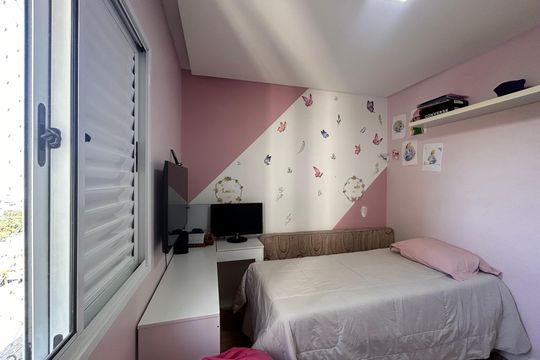 Quarto 2 de apartamento para alugar com 3 quartos, 81m² em Vila Amélia, São Paulo
