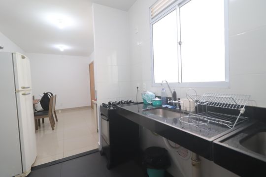 Cozinha de apartamento para alugar com 2 quartos, 40m² em Canudos, Novo Hamburgo
