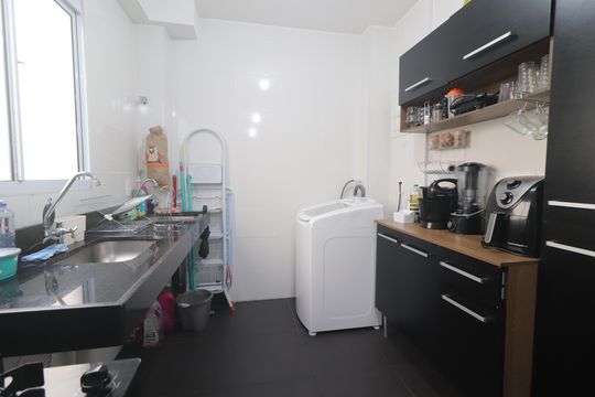Cozinha de apartamento para alugar com 2 quartos, 40m² em Canudos, Novo Hamburgo