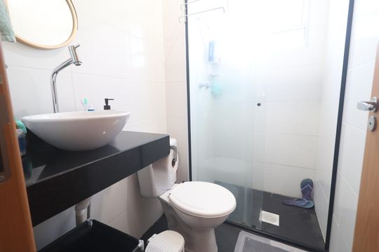 Banheiro de apartamento para alugar com 2 quartos, 40m² em Canudos, Novo Hamburgo