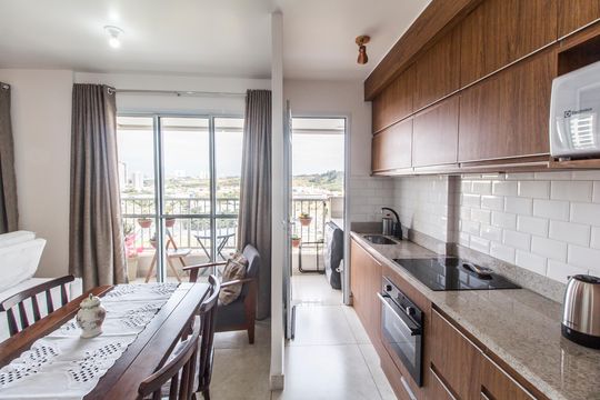 Cozinha de apartamento à venda com 1 quarto, 52m² em Vila Nilva, Barueri