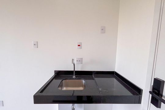 Cozinha de kitnet/studio à venda com 1 quarto, 24m² em Vila Mariana, São Paulo