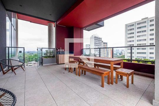 Área Comum - Espaço Gourmet de apartamento para alugar com 1 quarto, 48m² em Pinheiros, São Paulo